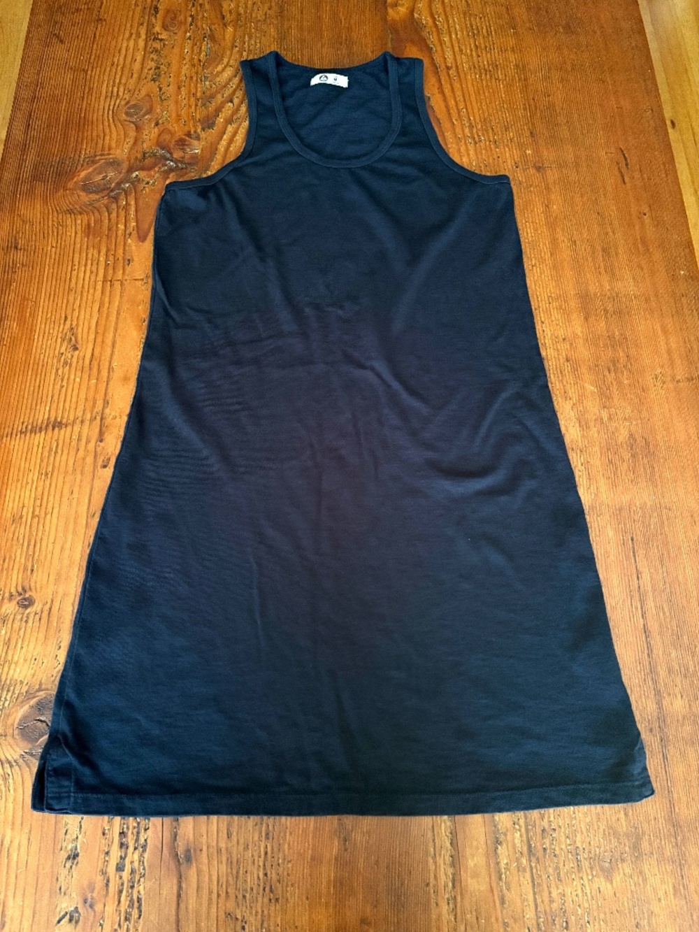 American Giant 100% Supima Cotton, Black Sleeveless Dress Size Medium USA